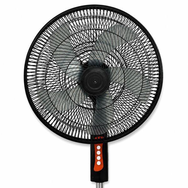Підлоговий вентилятор VEN 16" 45W, регулювання висоти до 120 см, 3 швидкості, автоматичний поворот, чорний M1132  фото