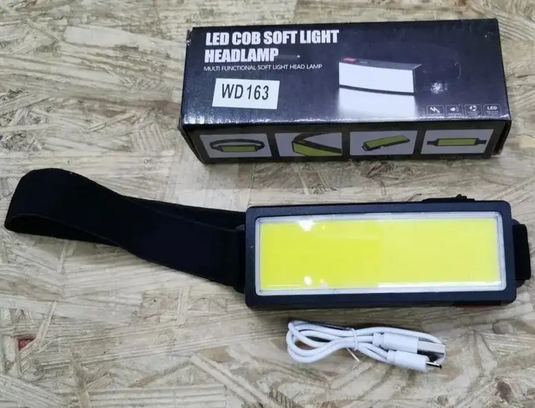 Ліхтарик налобний світлодіодний BL F007 COB + USB CHARGE 1713127633 фото