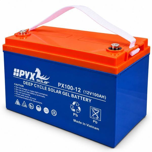 Аккумулятор гелевый свинцово-кислотный PYX Solar PX100-12 12 В 100 А&middot;ч для инвертора, ИБП и солнечных электростанций M1307 фото