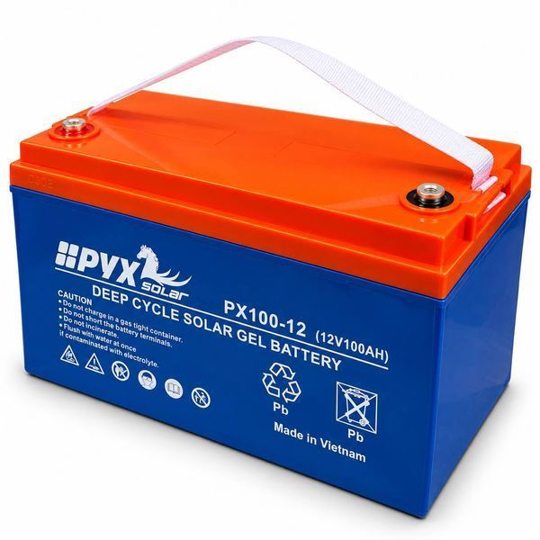 Аккумулятор гелевый свинцово-кислотный PYX Solar PX100-12 12 В 100 А&middot;ч для инвертора, ИБП и солнечных электростанций M1307 фото