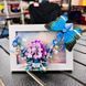 Конструктор Creative Dianthus Серія Art Bouquet Фоторамка Гвоздика та блакитний метелик 308 деталі 2104619333 фото 7