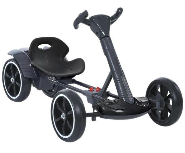 Дитячий складаний електромобіль Go-Kart з акумулятором та пультом електрокар&nbsp;Чорний 2104619537 фото
