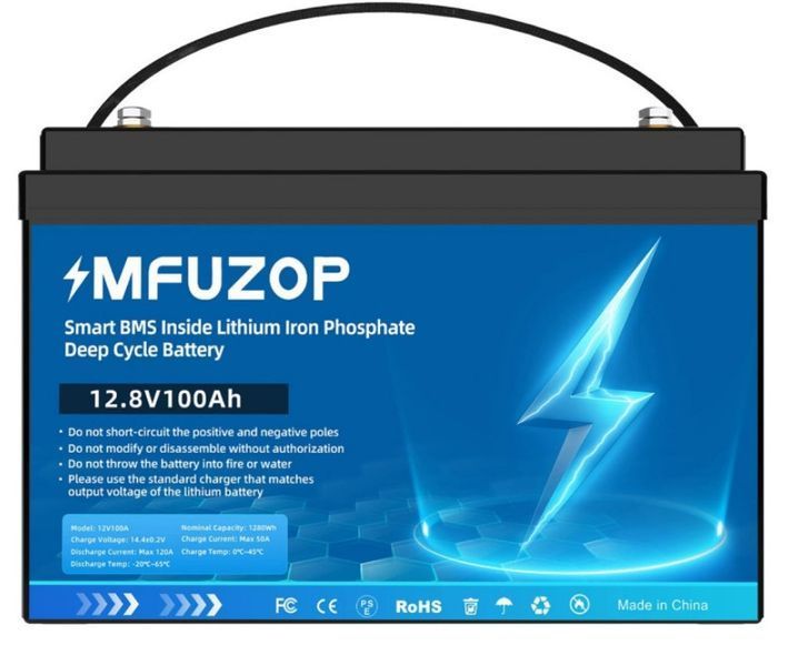 Комплект інвертор Must PV18-1012 і 2 акумулятори MFUZOP 100Ah (2104618987) 2104618987 фото