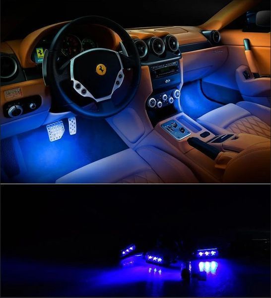 Универсальная автомобильная RGB led подсветка с микрофоном HR-01678 - Цветная подсветка для авто влагозащитная 1756374648 фото