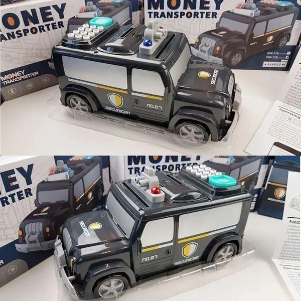 Детская копилка электронная с паролем Машина Money Transporter 1756375622 фото