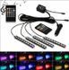 Универсальная автомобильная RGB led подсветка с микрофоном HR-01678 - Цветная подсветка для авто влагозащитная 1756374648 фото 5