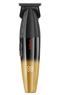 Акумуляторний триммер VGR V-906 GOLD 3 насадки керамічне лезо LED displayTURBO Золотий (VGR063) VGR063 фото