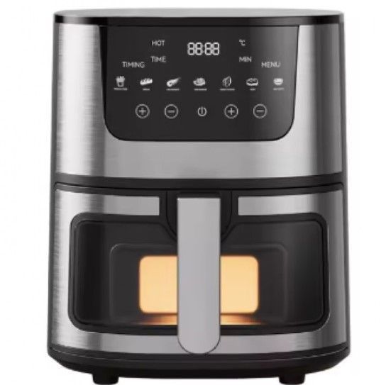 Аерофритниця сенсорна Rainberg RB-2268 безмасляна 4200Вт з регулюванням температури 8л чорний (2104618535) 2104618535 фото