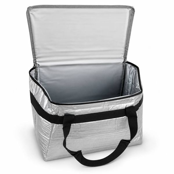 Термосумка LUNA 20 л 38&times;22&times;27 см срібна, ізотермічна сумка-холодильник для продуктів і напоїв M1096 фото