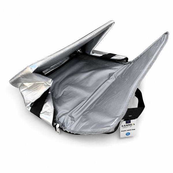 Термосумка LUNA 20 л 38&times;22&times;27 см срібна, ізотермічна сумка-холодильник для продуктів і напоїв M1096 фото