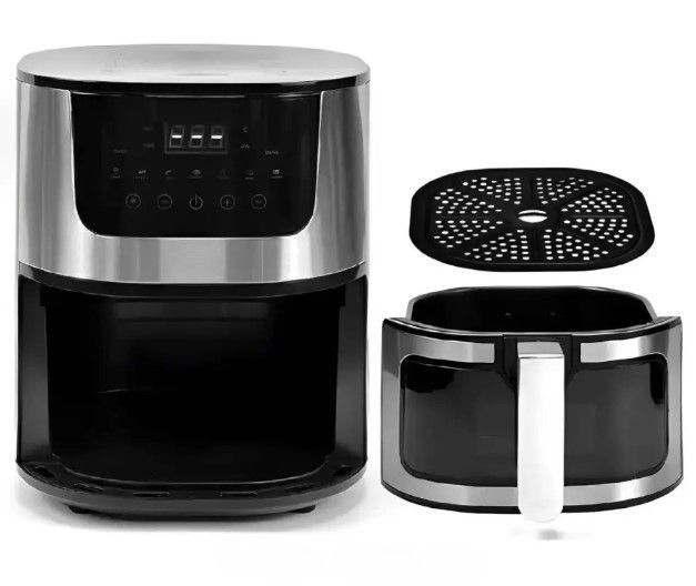Аерофритниця сенсорна Rainberg RB-2268 безмасляна 4200Вт з регулюванням температури 8л чорний (2104618535) 2104618535 фото