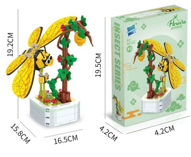 Конструктор інтер'єрний Liana&Bee серія Серія Bonsai Бджола 214 деталі 2104619337 фото