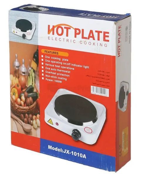 Електроплита Hot Plate JX-1010A 1000 Вт Білий (2104618662) 2104618662 фото