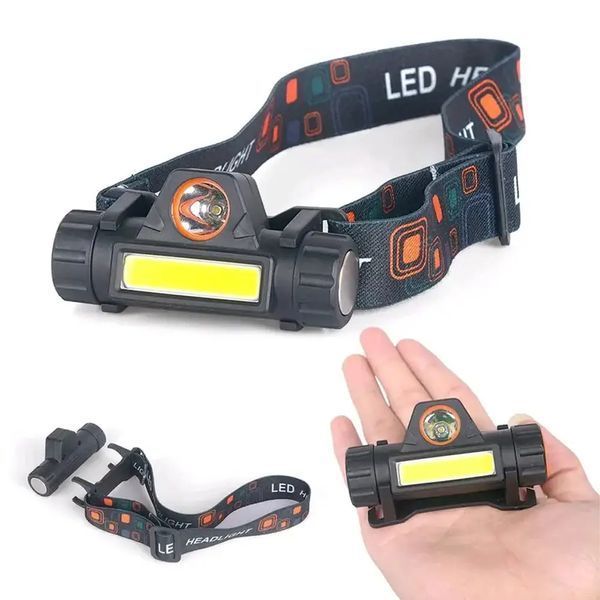 Налобный фонарик аккумуляторный Bailong BL-8101 XPE+COB с зарядкой через USB 1756375691 фото