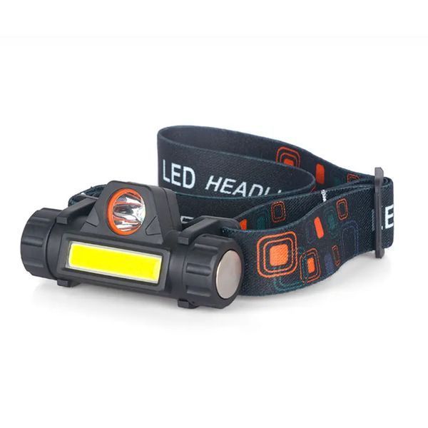 Налобный фонарик аккумуляторный Bailong BL-8101 XPE+COB с зарядкой через USB 1756375691 фото
