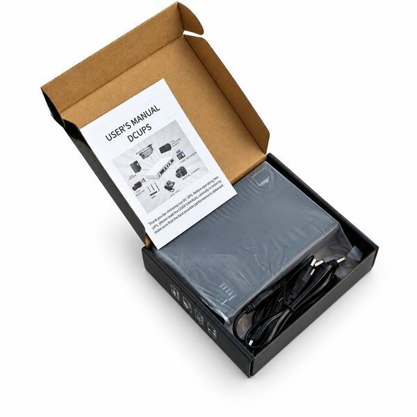 Міні ДБЖ бесперебійник DC UPS DC1018P 10400 мА&middot;год 18 Вт для роутера, модема, камер відеоспостереження та PoE, 5/9/12/15/24 В, USB M1288 фото