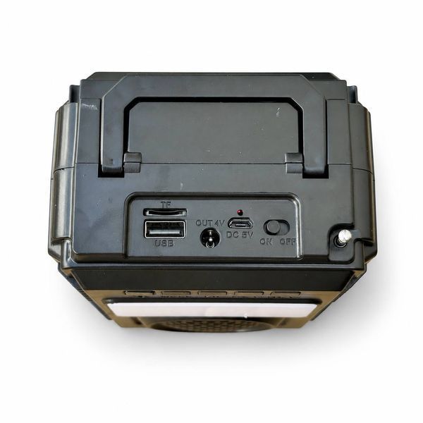 Портативна сонячна система освітлення VIKARO VR-566 з Bluetooth-колонкою, FM-радіо, MP3 та LED-лампою, 30 Вт M1245 фото