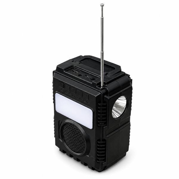Портативна сонячна система освітлення VIKARO VR-566 з Bluetooth-колонкою, FM-радіо, MP3 та LED-лампою, 30 Вт M1245 фото