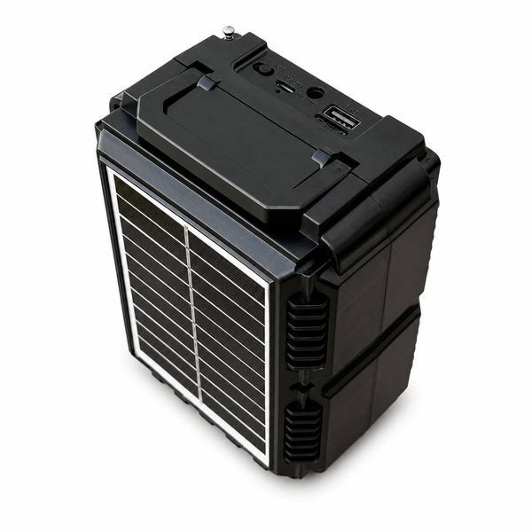 Портативна сонячна система освітлення VIKARO VR-566 з Bluetooth-колонкою, FM-радіо, MP3 та LED-лампою, 30 Вт M1245 фото