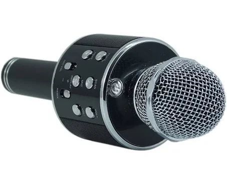 Bluetooth микрофон для караоке с изменением голоса WSTER WS-858 | Портативный микрофон для караоке 2046662744 фото