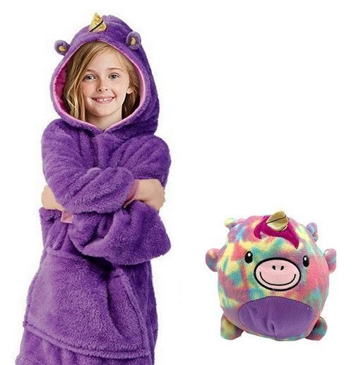Детская толстовка-игрушка Huggle Pets Ultra Plus Hoodie Фиолетовый 1756374509 фото