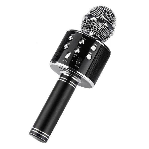 Bluetooth микрофон для караоке с изменением голоса WSTER WS-858 | Портативный микрофон для караоке 2046662744 фото
