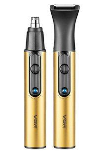 Акумуляторний триммер VGR V-626 GOLD 2 змінні насадки для корекції видалення волосся (VGR066) VGR066 фото