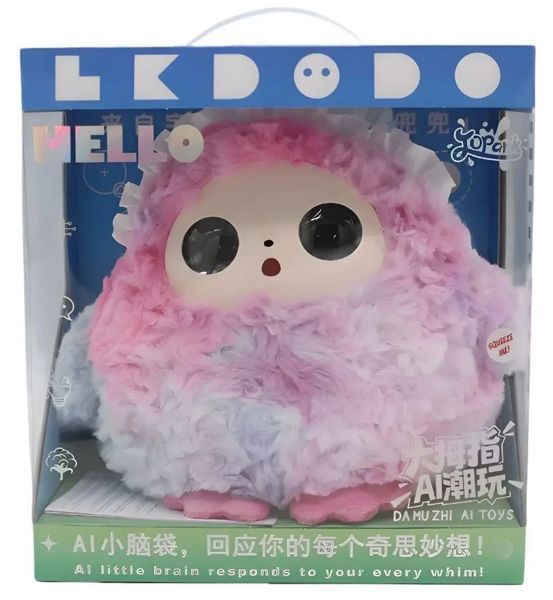 Интерактивная плюшевая AI-игрушка Bobo 0240-4/МК с LED-глазами и голосовым взаимодействием 2104619554 фото