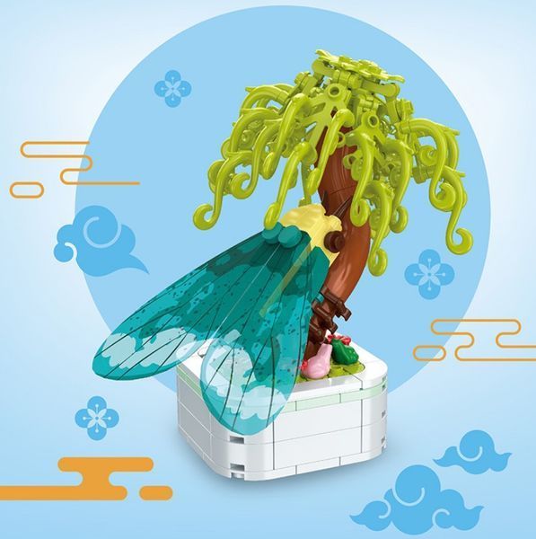 Конструктор інтер'єрний Palm&Cicada серія Серія Bonsai Цикада 186 деталей 2104619339 фото