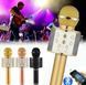 Детский Беспроводной микрофон караоке Wster WS858 портативный USB микрофон диско караоке светящийся HRB 2046712603 фото 1