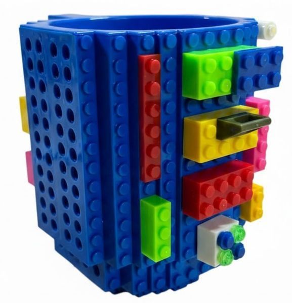 Кухоль-конструктор Build-On Brick Mug для напоїв 350 мл Блакитний (2104619136) 2104619136 фото