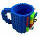 Кухоль-конструктор Build-On Brick Mug для напоїв 350 мл Блакитний (2104619136) 2104619136 фото 3