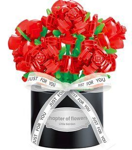 Конструктор Red Bouquet Серія Floral Luxury Букет червоних троянд 514 деталей (2104619302) 2104619302 фото