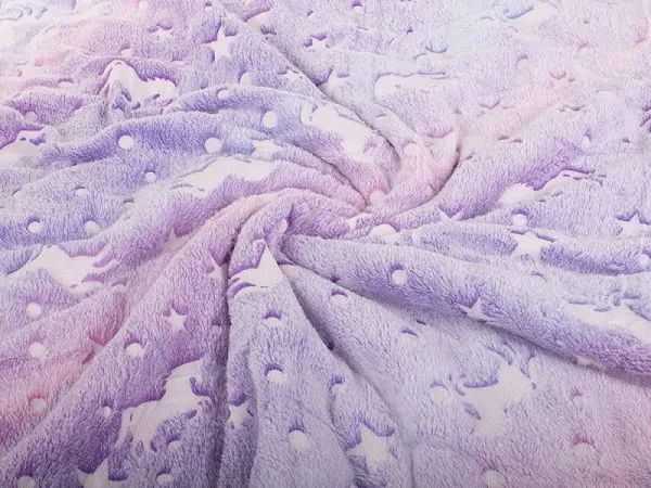 Плед Magic Blanket с звездами светящийся в темноте размером 120x150 см фиолетовый 2064995500 фото