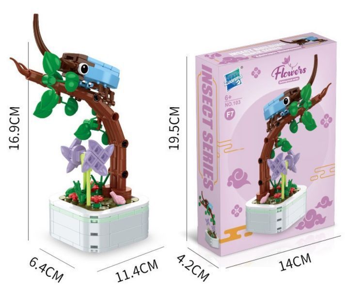 Конструктор інтер'єрний Alder&Rhinoceros Beetle серія Серія Bonsai Жук-Носоріг 188 деталей 2104619342 фото