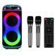 Портативная Bluetooth-колонка ZXX-8085, 80 Вт, 2&times;8", с двумя беспроводными микрофонами 2104619590 фото 12