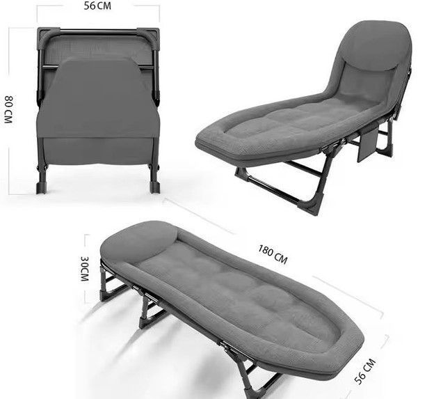Розкладне ліжко Комбат Jet Folding-Bed крісло-лежак з подушкою та матрацом 180&times;60&times;30 см до 150 кг (2104618498) 2104618498 фото