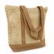 Пляжная сумка-шоппер LUNA 2629 плетеная женская с подкладкой и молнией Beige Breeze M1065 фото 6