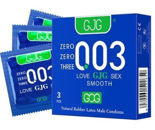 Презервативи ультратонкі GJG 003 Blue з рясною смазкою 3 шт (2104619049) 2104619049 фото