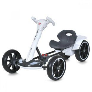 Детский складной электромобиль Go-Kart с аккумулятором и пультом электрокар&nbsp; Белый 2104619466 фото