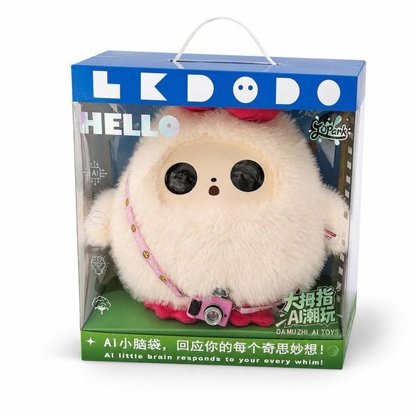 Інтерактивна AI іграшка Bobo PINK Smart AI Plush Toy з голосовим керуванням та Wi-Fi M1035 фото