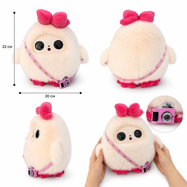 Інтерактивна AI іграшка Bobo PINK Smart AI Plush Toy з голосовим керуванням та Wi-Fi M1035 фото