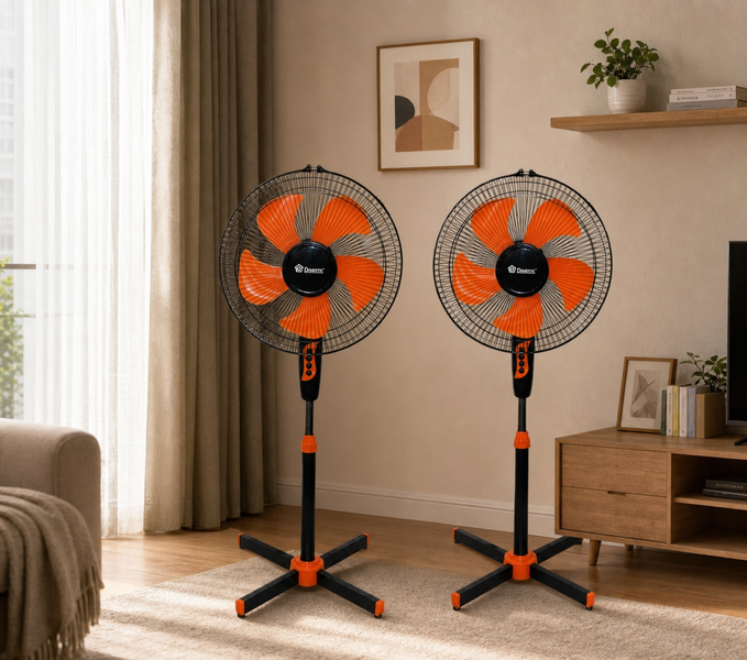 Комплект вентиляторов 2 штуки Domotec MS 1619 16" 45 см 3 скорости M1053-2 фото