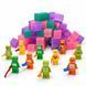 Магнитный конструктор Magnetic Blocks 90 деталей: 80 кубиков + 10 фигурок, 3+ M1272 фото 8