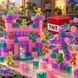 Магнитный конструктор Magnetic Blocks 90 деталей: 80 кубиков + 10 фигурок, 3+ M1272 фото 2