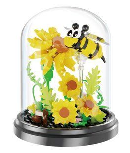 Конструктор Bee in the Flask Серія Flower Beetles Хризантеми з бджолами під куполом 253 деталі (2104619306) 2104619306 фото