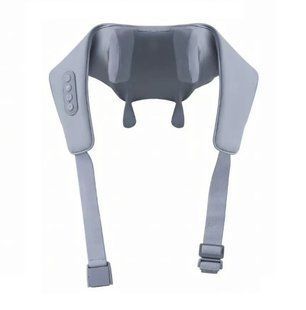 Масажер ударний для шиї та плечей з ІЧ-підігрівом Neck massager електричний на акумуляторі (2104618544) 2104618544 фото