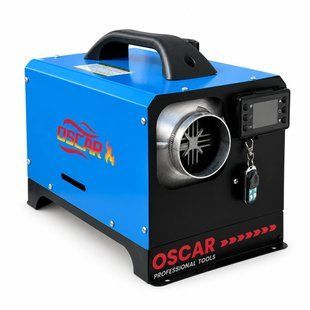 Автономний дизельний обігрівач POWER OSCAR 8 кВт 12/24/220 В з дисплеєм і пультом, синій M1273 фото
