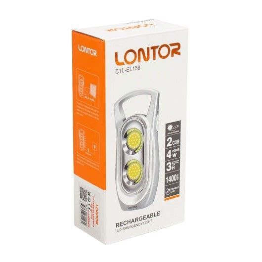 Акумуляторний LED світильник Lontor CTL-EL158 з USB зарядкою 2104618270 фото
