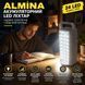Фонарь аккумуляторный светодиодный ALMINA 2606L на 24 LED, с функцией Power Bank, USB-выходом, 2 режимами освещения, белый M1320 фото 2